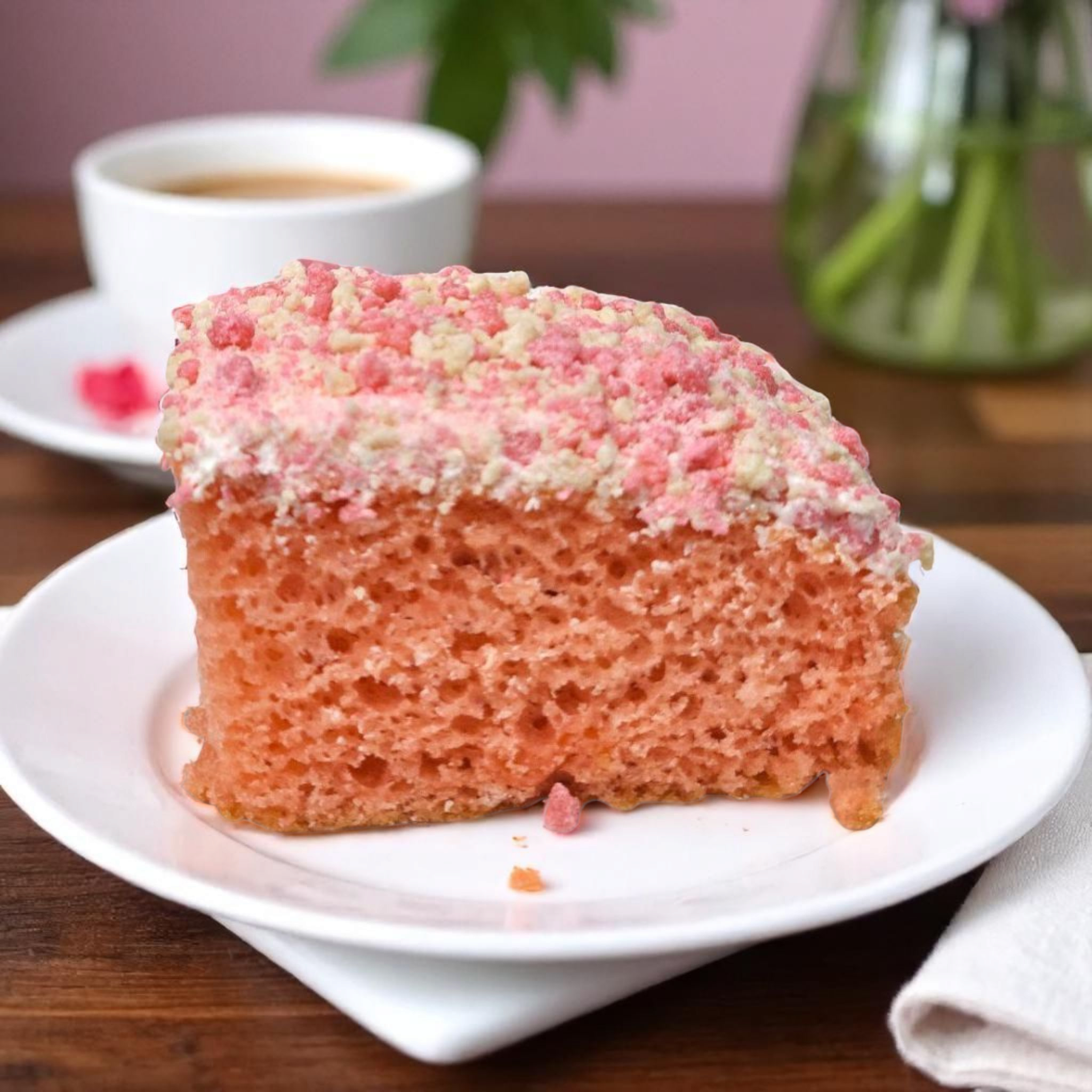 Strawberry Crunch Cake